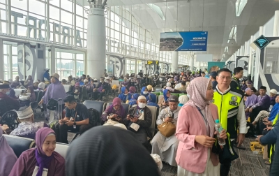 442 Jemaah Haji Pesawat Saudi Airlines Diberangkatkan dari Kualanamu