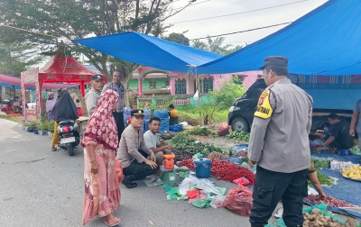 Polsek Tanjung Beringin Intensifkan KRYD, Wujudkan Pasar Rakyat Aman dan Tertib