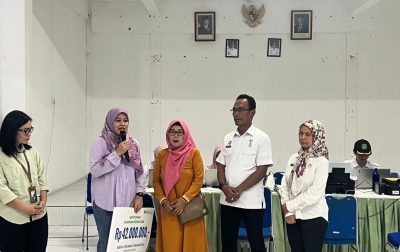 BPJS Ketenagakerjaan Serahkan Santunan Rp42 Juta kepada Keluarga Peserta