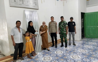 Kepedulian Bersama: Forkopimcam Tanjung Beringin Salurkan Bantuan Korban Kebakaran