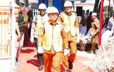Bupati Palas Letakkan Batu Pertama Pembangunan Gedung Perpustakaan Berbiaya Rp9,9 M