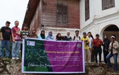 Abdimas Kolaborasi Internasional USU di Malaysia: Revitalisasi Rumah Besar Raja Bilah