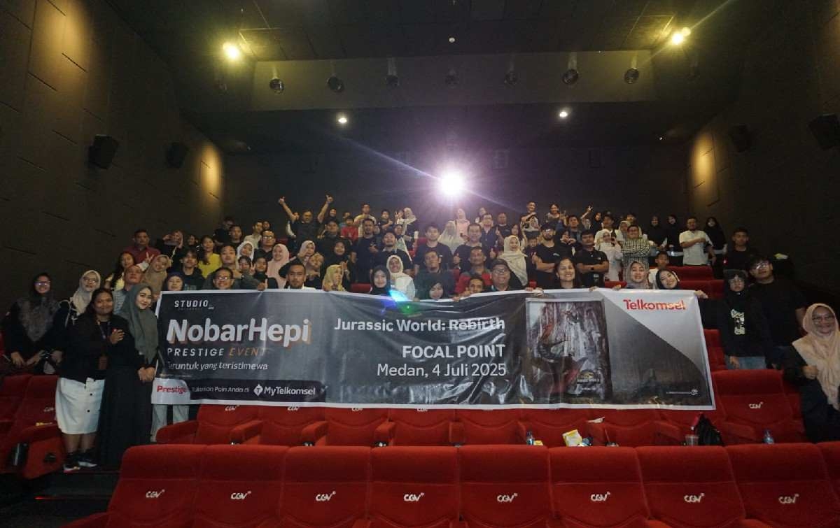 Telkomsel Hadirkan Pengalaman NobarHepi “Jurassic World: Rebirth” Bersama Pelanggan di Kota Medan