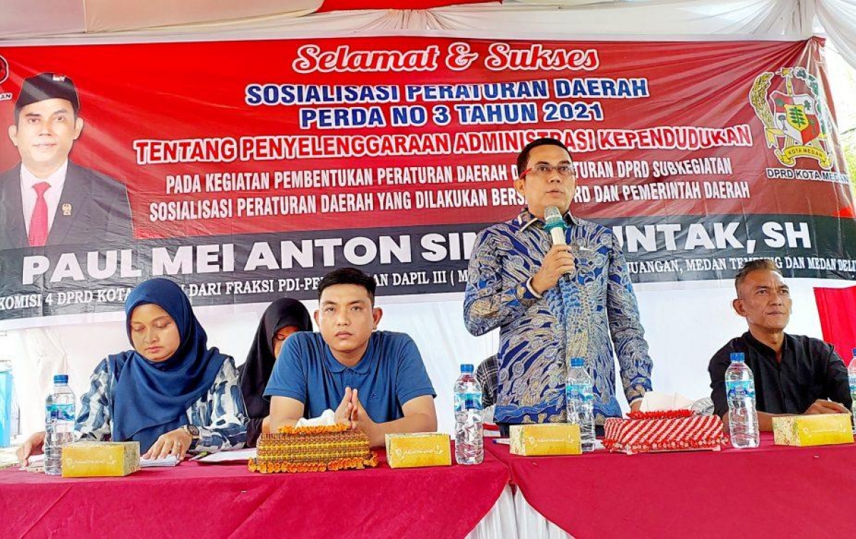 Paul Simanjuntak Ingatkan Warga Agar Tertib Adminduk