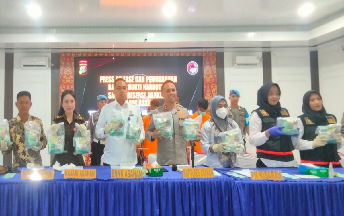 Polres Asahan Gagalkan Peredaran 21 Kg Sabu, 4 Orang Ditangkap 