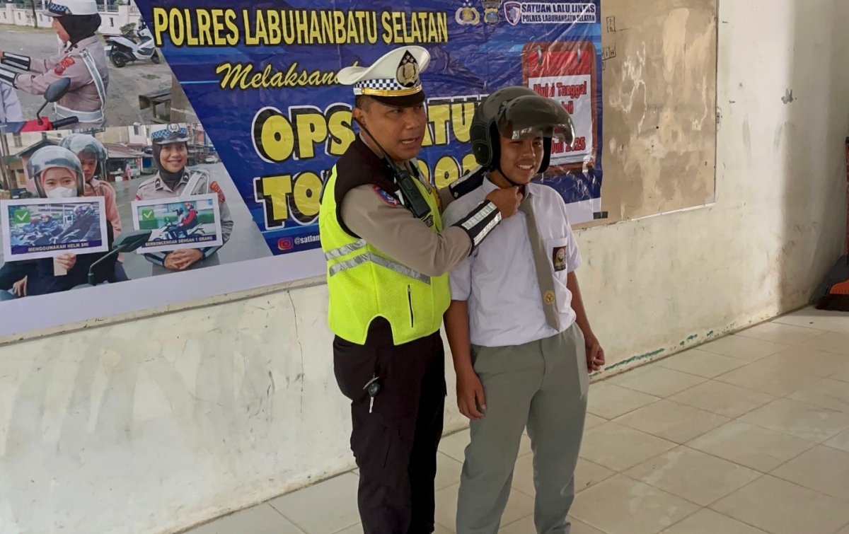 Polres Labusel Lakukan Pencegahan Dini Bahaya dan Keselamatan Berlalu Lintas