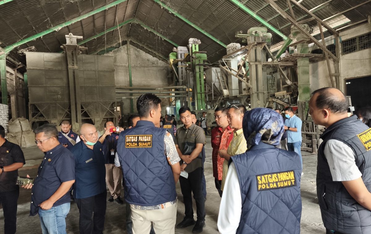 Awasi Mutu dan Harga Beras, Satgas Pangan Sumut Sidak Dua Kilang Padi di Deli Serdang