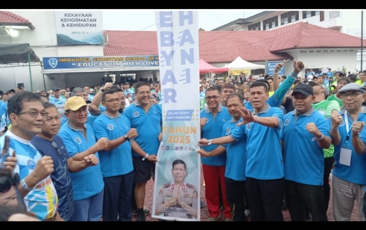 Peringati HANI 2025, BNN-Ika PKIM Sumut, Ribuan Masyarakat Ikut Jalan Santai
