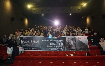 Telkomsel Hadirkan Pengalaman NobarHepi “Jurassic World: Rebirth” Bersama Pelanggan di Kota Medan