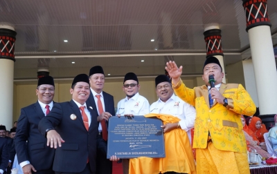 Momen Hari Jadi Kabupaten Palas ke-18, Bupati Terima Prasasti Pemekaran