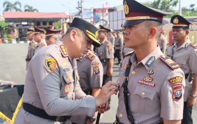 Sertijab Jajaran Polresta Deliserdang,  AKP Jonni Damanik Jabat Kapolsek Tanjungmorawa