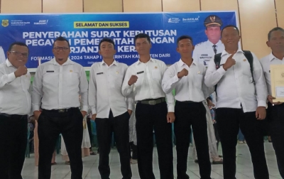 644 PPPK Dairi Terima SK, 80 Diantaranya Petugas Damkar