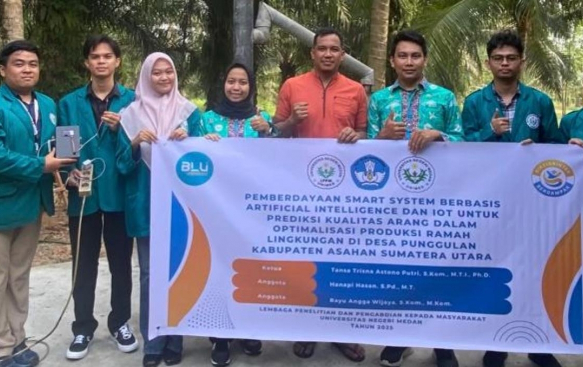 Pemberdayaan Teknologi Cerdas:  Unimed Kembangkan Sistem AI dan IoT untuk Produksi Arang Ramah Lingkungan