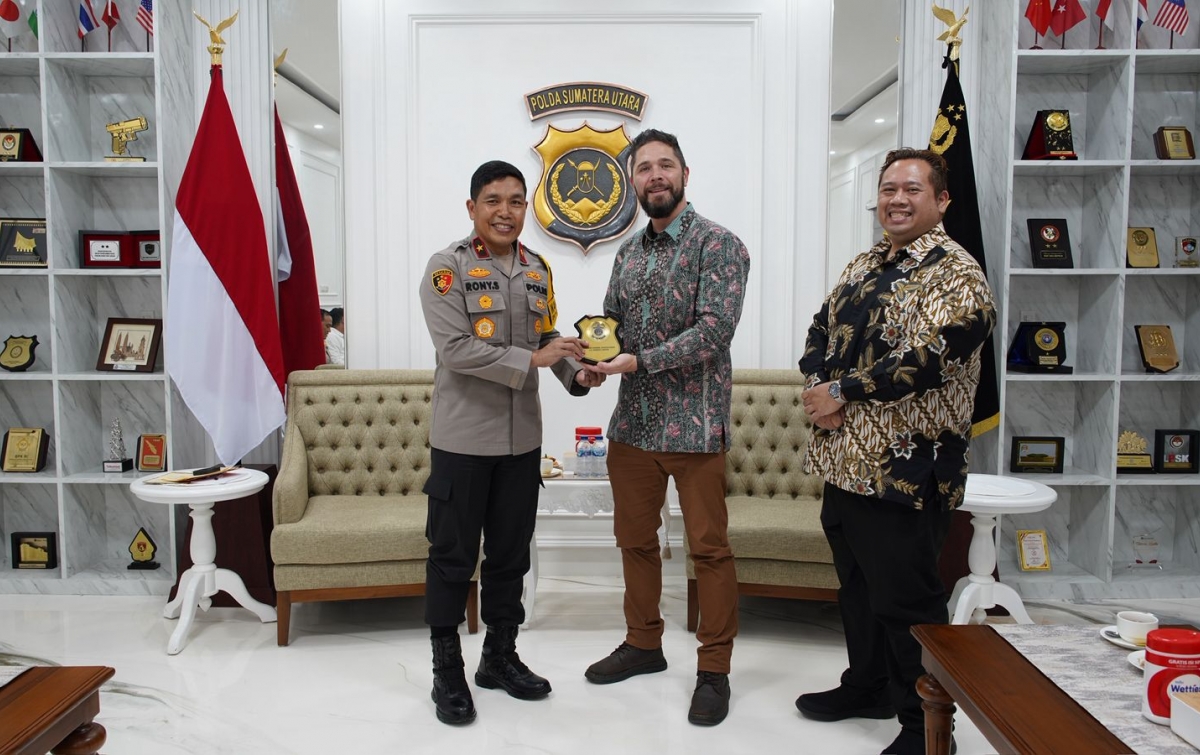 Unit Investigasi Kriminal Internasional Kedutaan Besar AS Perkuat Kerja Sama Keamanan dan Interoperabilitas AS-Indonesia dalam Kunjungan ke Medan