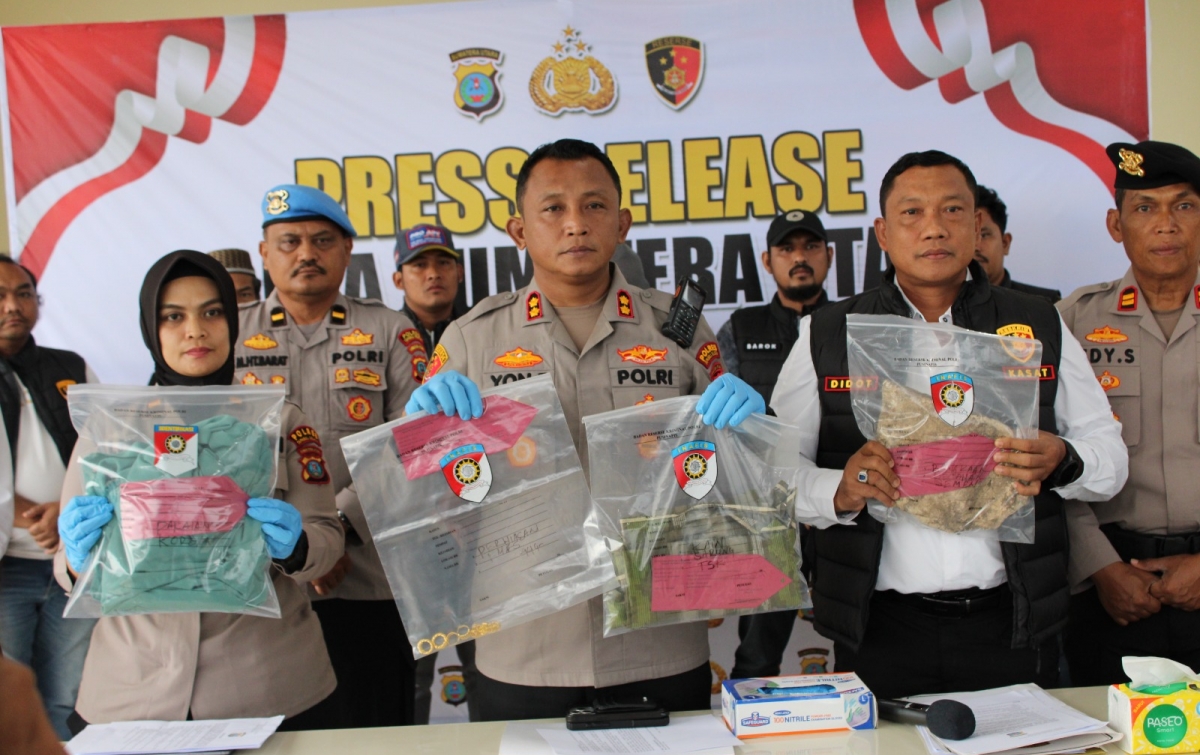 Keponakan Bunuh Tante Sendiri di Paluta Demi Emas 44 Gram