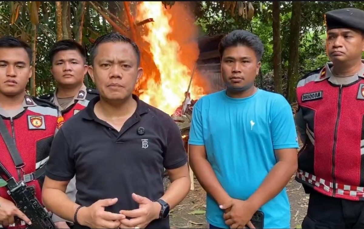 Satresnarkoba Polrestabes Medan Gerebek Sarang Narkoba di Sibolangit