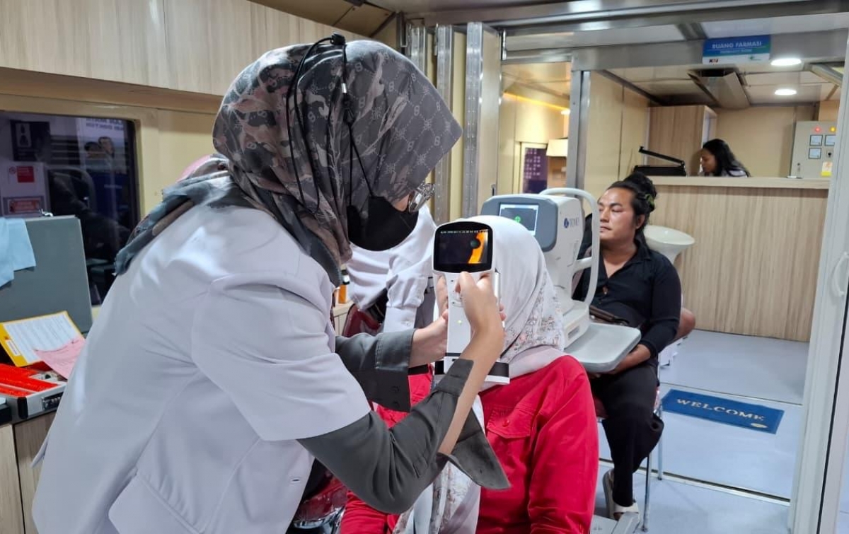 KAI Divre I Sumut Bakti Sosial Rail Clinic di Stasiun Siantar, 200 Warga Terima Layanan Kesehatan Gratis