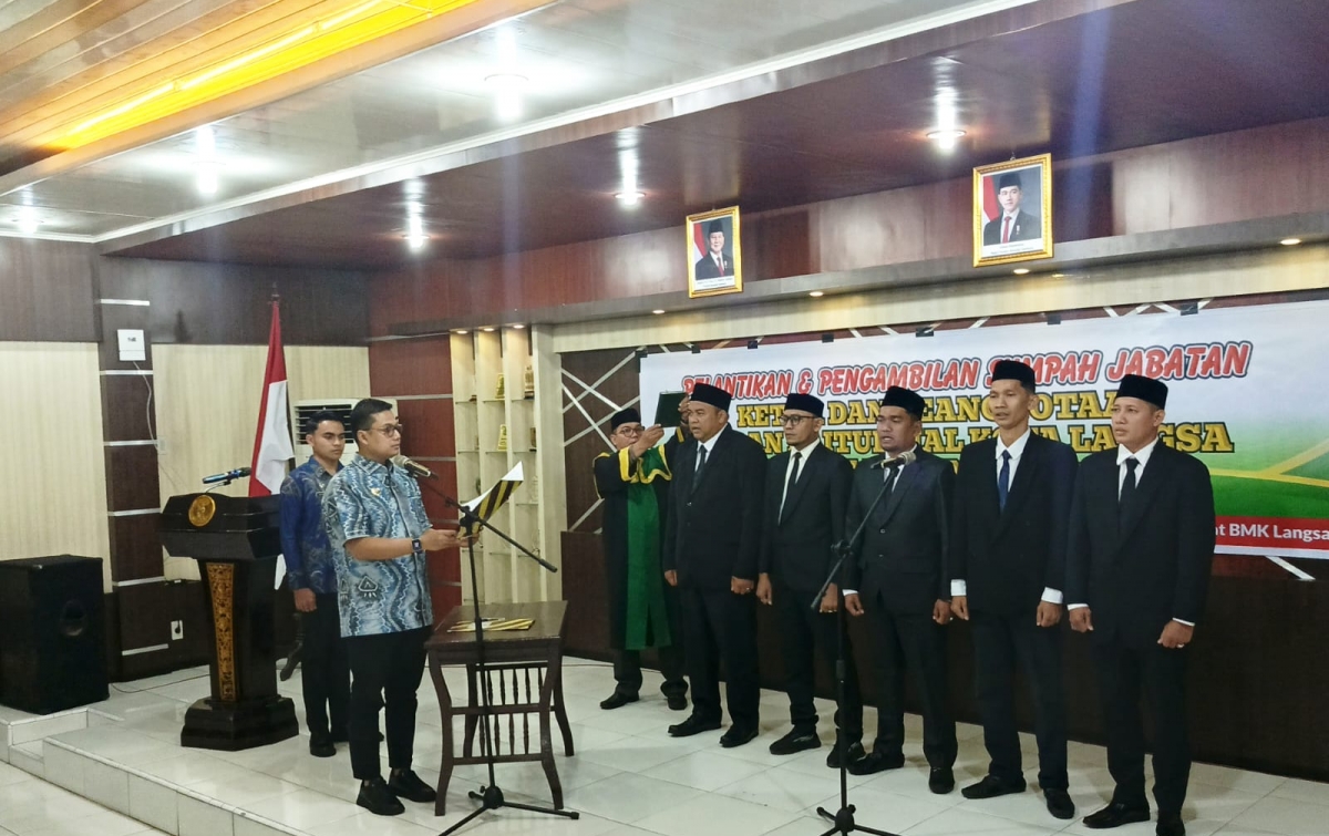 Muamar Qausar Dilantik Menjadi Ketua Baitul Mal Langsa