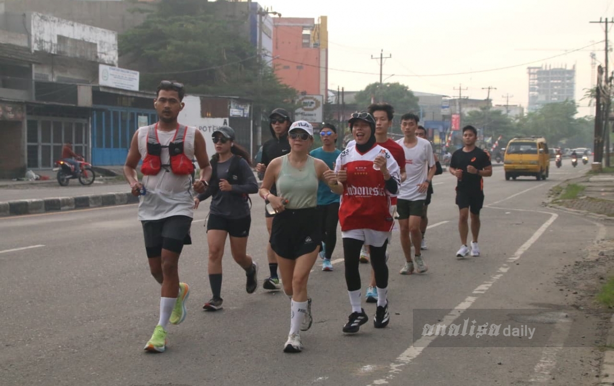 Memaknai HUT ke-80 Kemerdekaan RI dengan Berlari dari Kota Medan ke Binjai