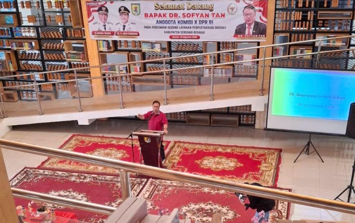 Sofyan Tan: Jadikan Perpustakaan Sebagai Istana Pintar Bagi Anak-Anak Sergai