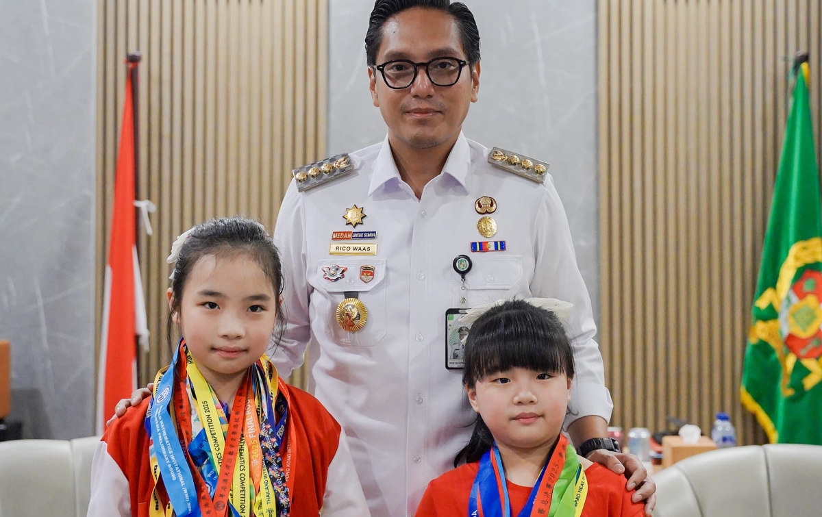 Wali Kota Medan Apresiasi Siswa SD Santo Nicholas School di Ajang Internasional