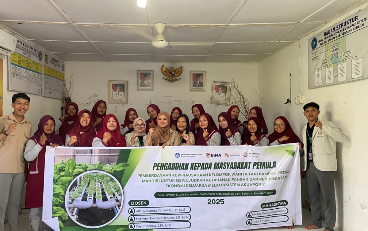 Dosen ST Bhinneka Ajak Wanita Tani Mandiri Pangan Lewat Sistem Akuaponik