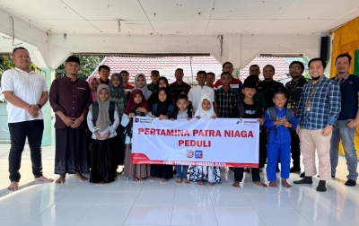 Pertamina Patra Niaga Regional Sumbagut Salurkan Santunan Kepada 207 Anak Yatim