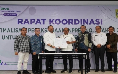 Bupati Pakpak Bharat Kunjungi BPJS Ketenagakerjaan Medan, Dorong Perlindungan Jamsostek Hingga ke Desa