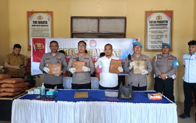 Polres Palas Gagalkan Penyelundupan 44 Kg Ganja ke Jakarta, Bapak dan Anak Ditangkap