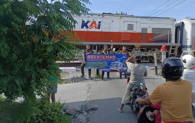 KAI Bandara Imbau Masyarakat Patuhi Aturan Lalu Lintas di Perlintasan Sebidang