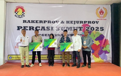 BPJS Ketenagakerjaan Lindungi Puluhan Atlet Catur di Kejurprov Percasi Sumut