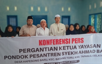 Ustad Teguh Al Hadi Nasution Resmi Pimpin Yayasan Pesantren Syekh Ahmad Basyir