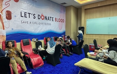 HUT ke-7 Anara Sky Kualanamu: Donor Darah hingga Bantu 20 Tong Sampah