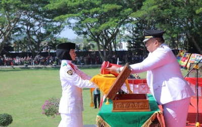 HUT Ke-80 RI, Bupati Asahan Pimpin Upacara Pengibaran Bendera Merah Putih 