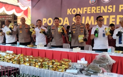 Sepanjang Januari-Agustus 2025, 206 Kg Sabu Disita