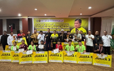 Ketum Pelti Nurdin Halid Puji Sumut Bergerak Dinamis Membangun Tenis