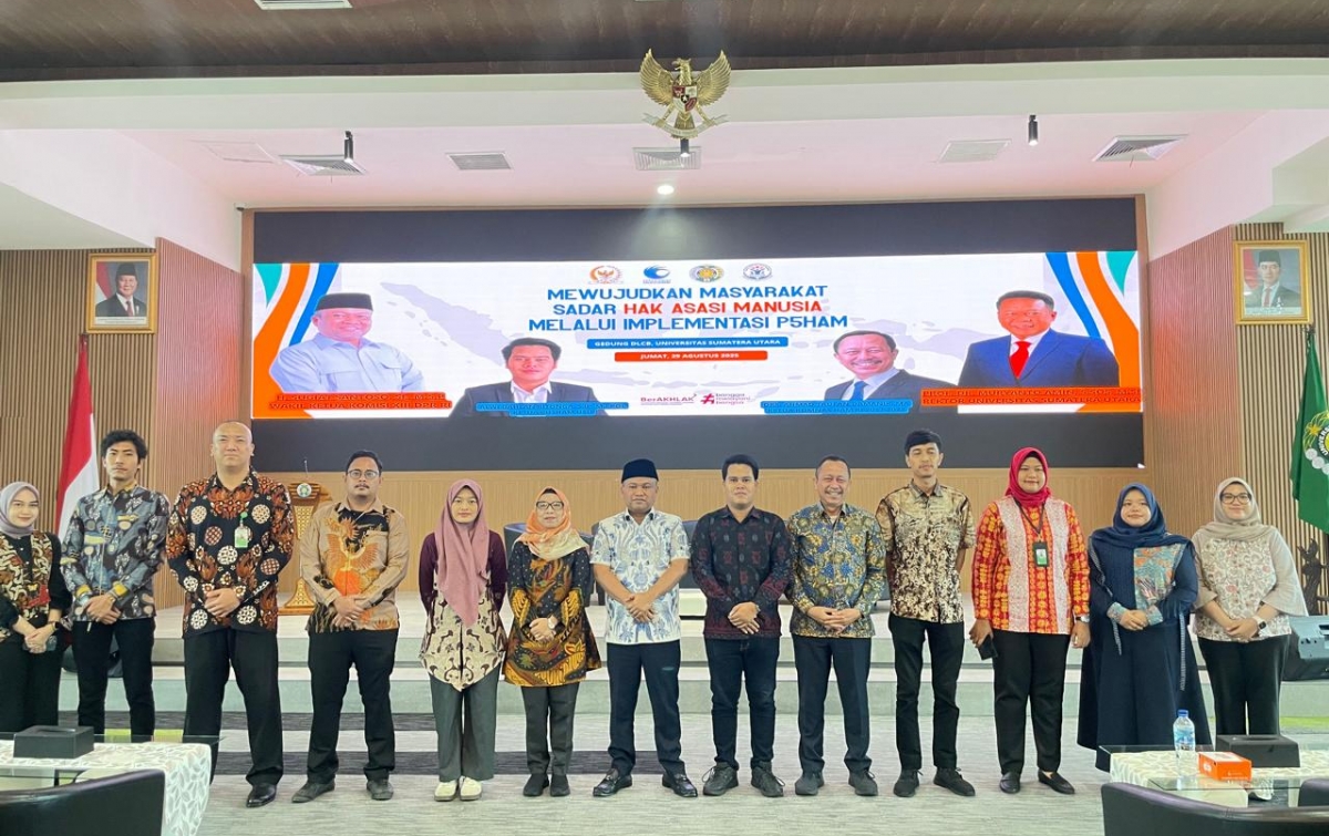 Sosialisasi P5 HAM Jadi Momentum Peresmian Pusat Studi Hak Asasi Manusia (PUSHAM) USU