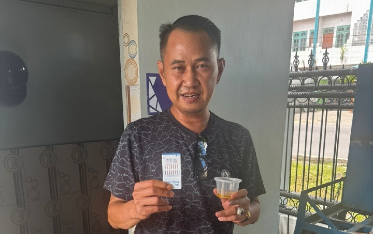 Tes Urine di BNN Binjai, Ajie Karim Pastikan Tidak Gunakan Narkoba
