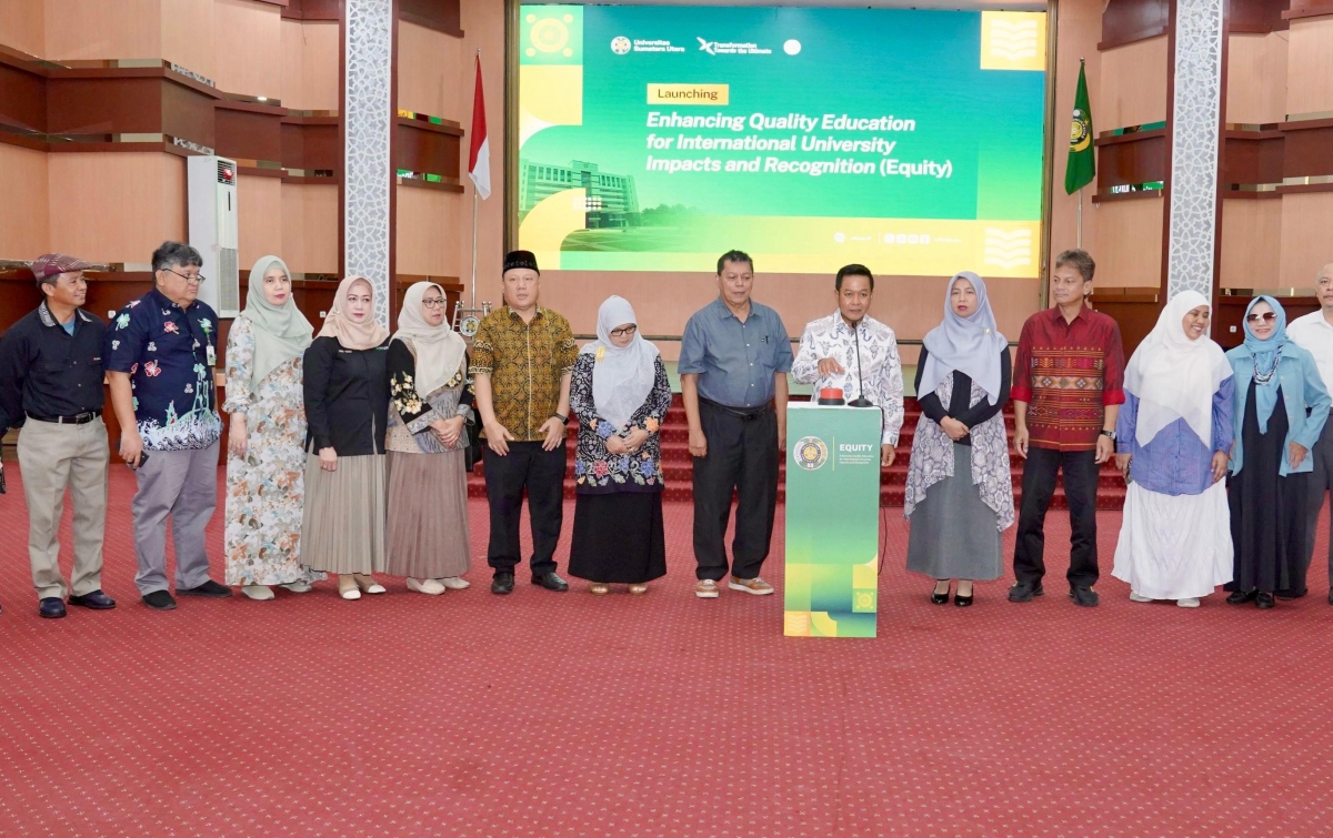 Rektor USU Luncurkan EQUITY 2025, Dorong Penelitian Internasional yang Berkualitas