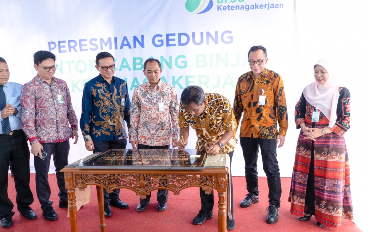 Wali Kota Binjai Resmikan Kantor Baru BPJS Ketenagakerjaan, Perkuat Sinergi Lindungi Pekerja