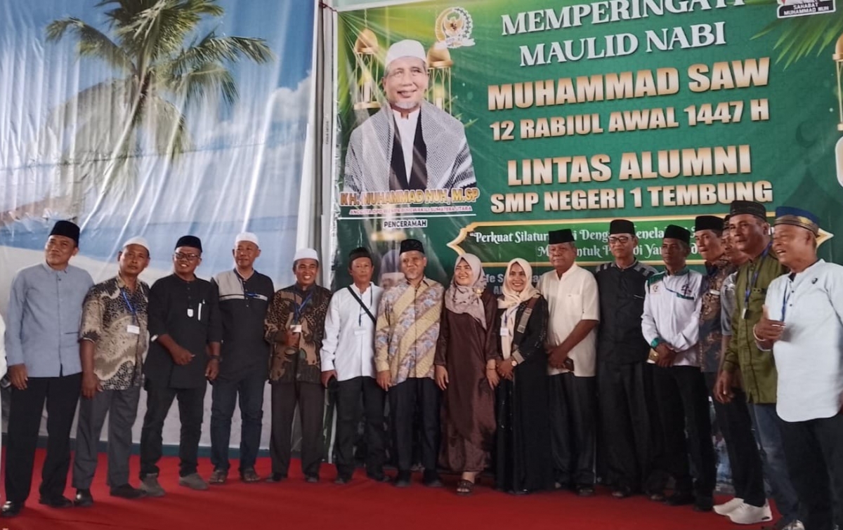 Alumni SMPN 1 Tembung Peringati Maulid Nabi Muhammad SAW