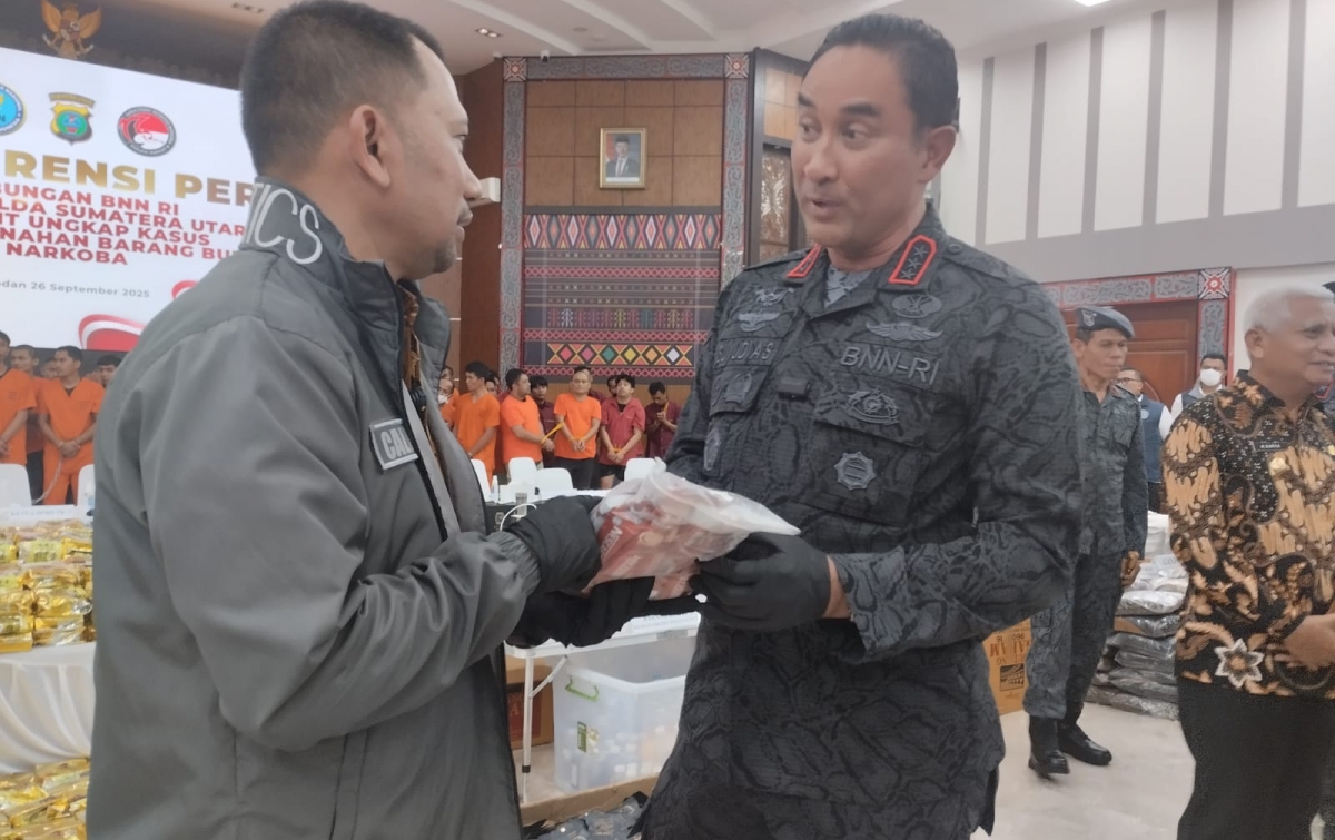 BNN RI, Poldasu dan Polda Aceh Berhasil Sita 1,7 Ton Narkotika