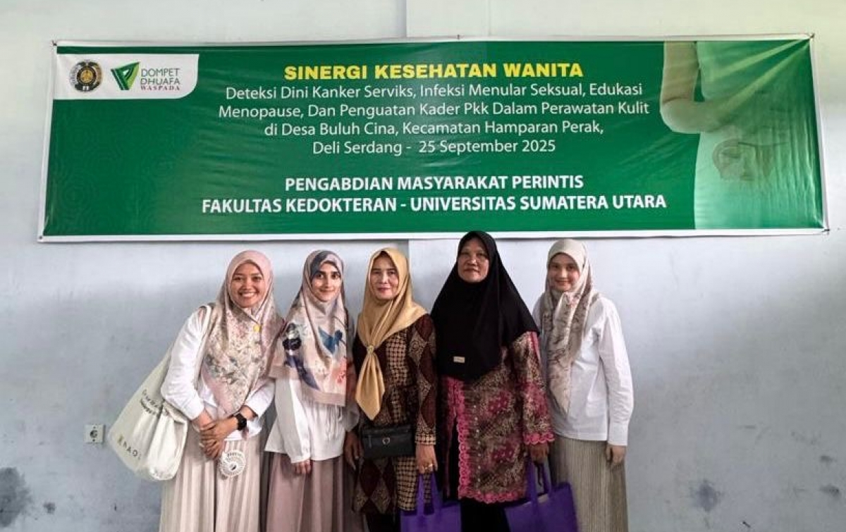 FK USU dan Dompet Dhuafa Edukasi Kader PKK Deliserdang tentang Perawatan Kulit