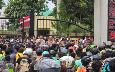 Aksi Unjuk Rasa Di Mapoldasu Aman, Godams Minta Polisi Lebih Humanis