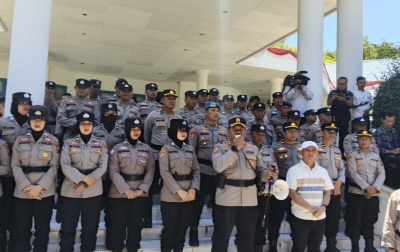 Aksi Demo Mahasiswa di DPRD Madina Berlangsung Kondusif, Polres Beri Apresiasi