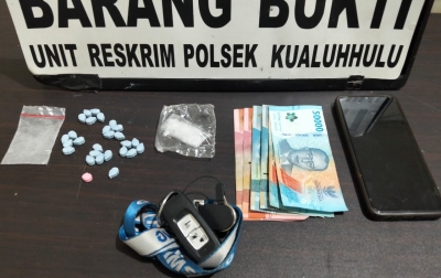 Polsek Kualuh Hulu Tangkap Pengedar Narkoba yang Bekerja Mocok-mocok