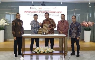 Telkom Satelit-PT Len Industri (Persero) Tandatangani MoU