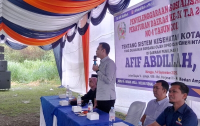 Sosper Sistem Kesehatan Kota Medan: Afif Abdillah: Katanya Berobat Gratis, Tapi Kamar RS Sering Penuh