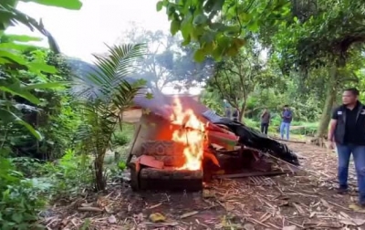 Polrestabes Medan Gerebek dan Bakar Sarang Narkoba di Simalingkar