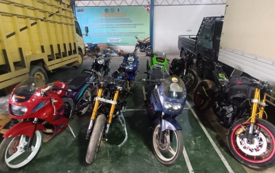 BC Langsa Gagalkan Penyelundupan 8 Unit Sepeda Motor Asal Thailand
